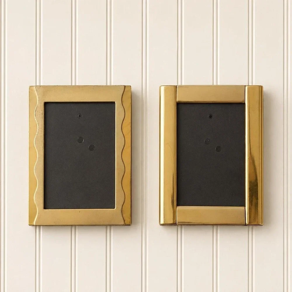 Set of 2 Vintage Gold Picture Frames